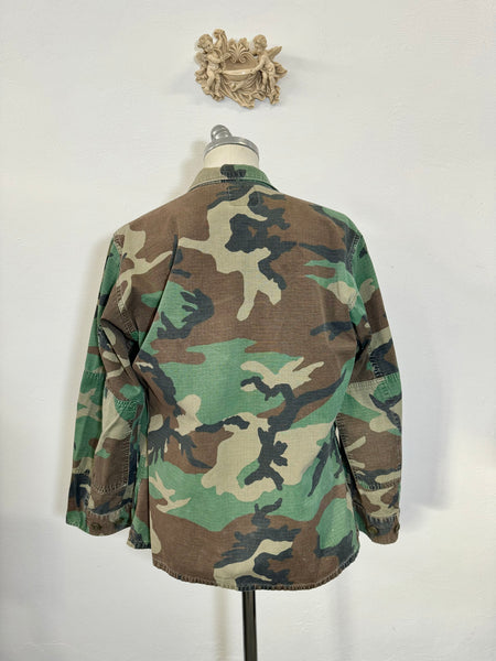 Vintage Woodland Camo Jacket Us Army “L” – mrarchive