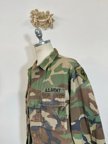 Vintage Woodland Camo Jacket Us Army “L” – mrarchive
