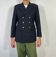 Vintage German Navy Double Breasted Jacket “L”