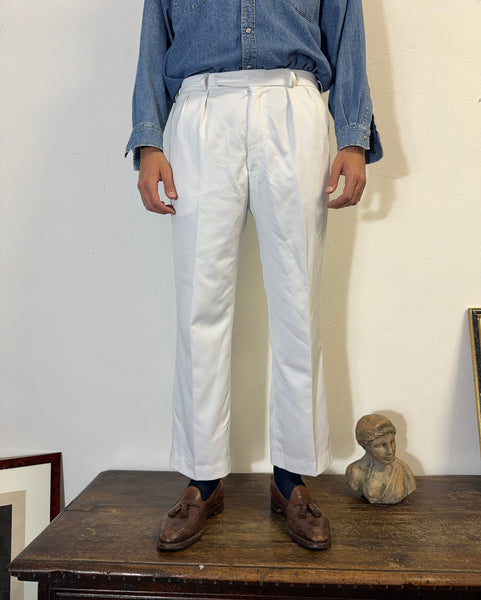 Vintage White British Navy Pants “W33, W34, W36”