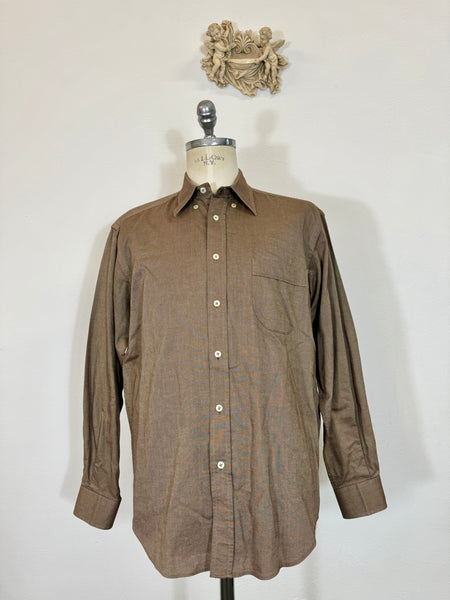 Vintage 70s Brown Shirt “L”