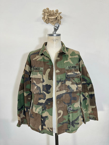 Vintage Woodland Camo Jacket Us Army “L”