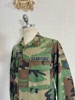 Vintage Woodland Camo Jacket Us Air Force “S/M”