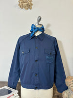 Vintage Work Jacket With Rips in the Pocket “S”