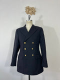Vintage German Navy Double Breasted Jacket “L”