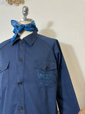 Vintage Work Jacket With Rips in the Pocket “S”