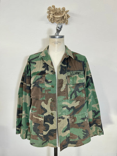 Vintage Woodland Camo Jacket Us Army “L”
