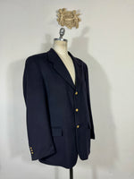 Vintage Italian Navy Wool Jacket “XL”