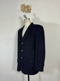 veste en laine marine italienne vintage « XL »