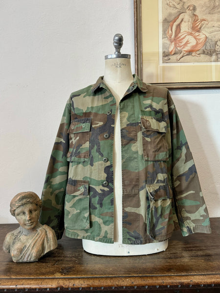 Vintage Woodland Camo Jacket “M”