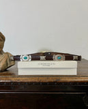 Western Concho Belt with Turquoise Accents