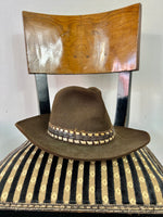 Vintage John B.Stetson 3X Beaver, Western Cowboy Hat 7 1/8