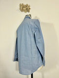 U.S NAVY Chambray SEAFARER Work Shirt 1980s / 90s