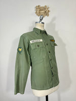 Vintage Og 107 US Army Shirt AMEZQUITA “S”