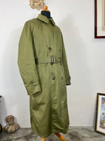 Vintage 1950's Overcoat Man's Cotton Sateen OG-107 “L/XL”