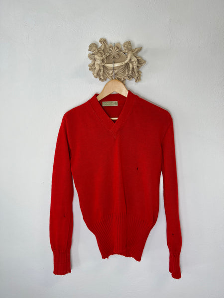 Vintage Imperial Art-Kote Knitwork Coaches Letter Sweater 1950's