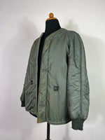 Doublure de veste FLIGHT vintage de l'US AIR FORCE des années 1950 « S »