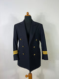 Italian Navy Double-Breasted Jacket "M”