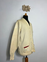 Vintage 60’s College Cardigan Made in Usa “L/XL”