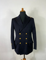 Italian Navy Double-Breasted Jacket "S”